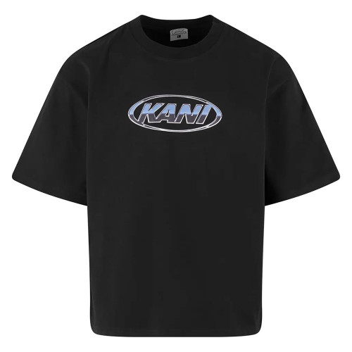 Karl Kani Ανδρική κοντομάνικη μπλούζα Woven Signature Chrome Logo Crop Tee